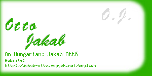otto jakab business card